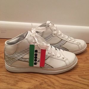new Diadora Sz 6 1/2 Donna Speciale Pearl white